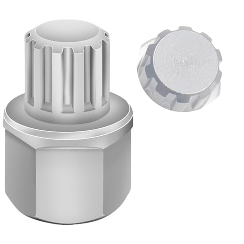 16/10PT Wheel Locking Nut Key for BMW, Anti-Theft Lug Nut Removal | Wheel Lock Nut Socket Adapter, Anti-Theft Screw Remover, Hand Repair Tool, Tyre Fitting, garage - size: 16/10Pt Key
