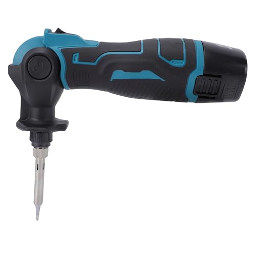 Hilitand Cordless Soldering Iron, 30W 400C Adjustable Temperature with 1200mAh Rechargeable Battery, for Electronic Circuit Board Repair, Mobile Devices, Automotive Wiring, Jewelry (2 Battery US