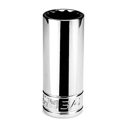 Capri Tools 3/4 in. Deep Socket, 3/8 in. Drive, 12-point, SAE, CP16386 - size: 3/4-Inch