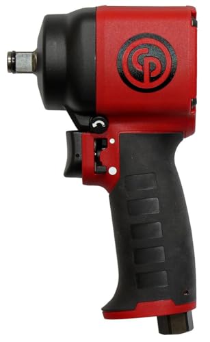 Chicago Pneumatic CP7732C - 1/2 Inch Air Impact Wrench, Pistol Handle, Max Torque Reverse Output 461 ft. lbf / 625 Nm, 9410 RPM, Single Hammer, Industrial Tool, Automotive - size: 1/2" Drive Size