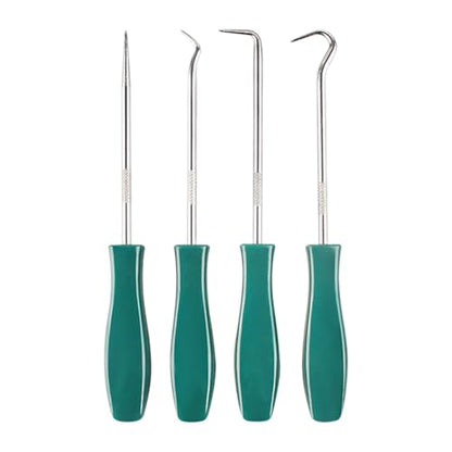 Pick and Hook Set,4 Pcs Automotive Pick Tool Set for Car Auto Oil Seal/O-Ring Seal Gasket Pick Mini Hooks Puller Remover Green