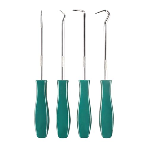 Pick and Hook Set,4 Pcs Automotive Pick Tool Set for Car Auto Oil Seal/O-Ring Seal Gasket Pick Mini Hooks Puller Remover Green