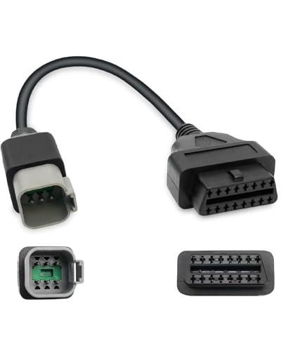 6Pin to 16Pin Motorcycle OBD Diagnostic Cable Adapter Fit for BRP Moto | CAN OBD2 OBDII Diagnostic Tool, ATV UTV Motorcycle Bike Clut, Not fit for seadoo and Not for Jet Skis