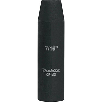Makita A-96241 7/16" Deep Well Impact Socket with 1/2" Drive - size: 7/16"