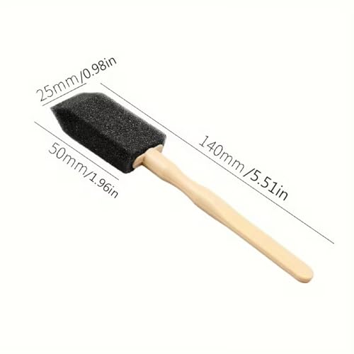 Car Detailing Brush Set, Foam Cleaning Brushes for Air Vents, Dashboard, and Crevices, Soft Sponge Detail Tools
