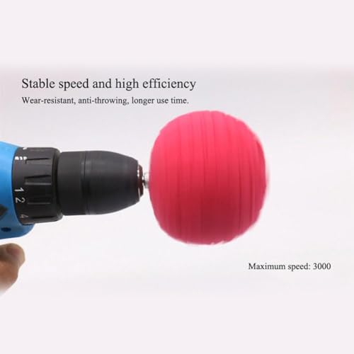 Burnishing Foam Sponge 5pcs Polishing Cone Ball Buffing Pad Car Wheel Hub Cleaner Set Car Detailing Wheel Brush Kit