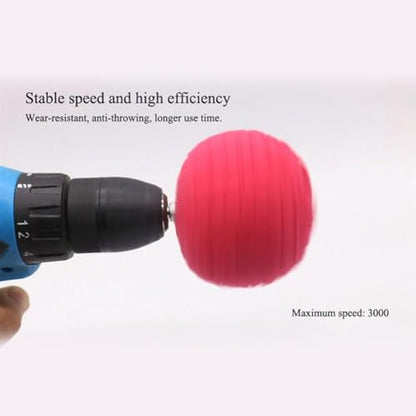 Burnishing Foam Sponge 5pcs Polishing Cone Ball Buffing Pad Car Wheel Hub Cleaner Set Car Detailing Wheel Brush Kit
