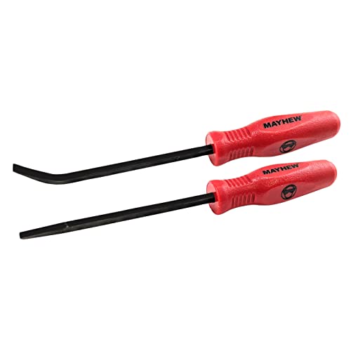 Mayhew Tools 31092 Mini Pry Bar, 2-Piece Set, Red - Standard - color: Red - Standard, size: 2-Piece Set