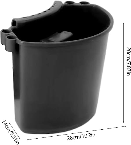 Car Detailing Bucket Organizer - Portable Auto Wash Tool Hanger, Black