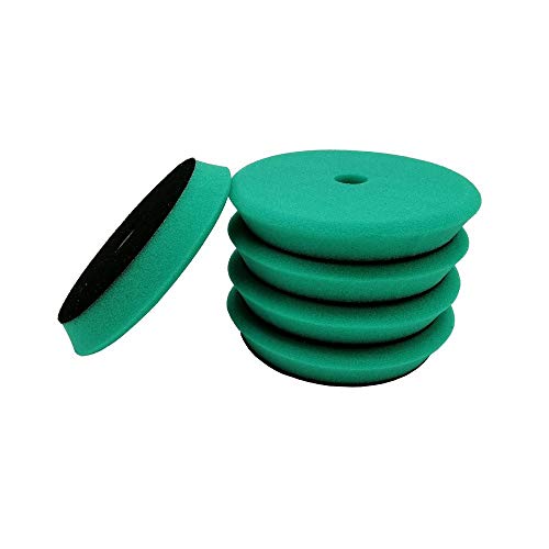 PYouo-mini Polisher Pads, Sponge Different Hardness Polishing Car Sponge Pad, 4/6/7 Inch Polish Pads, for Dual Action Polisher, Waxing (Color : 6Inch Green x 5pcs) - color: 6inch Green X 5pcs