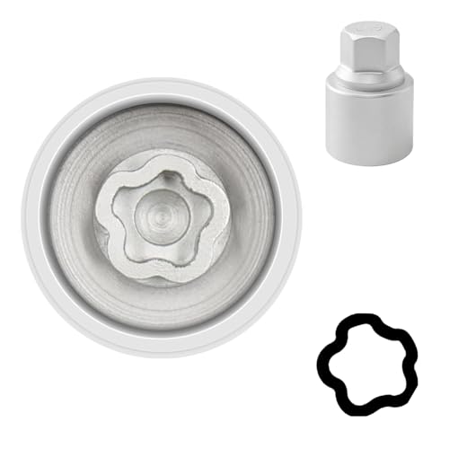 049 Wheel Locking Nut Key Socket Compatible with BMW Series, (Socket OD 29mm - ID 25mm), Wheel Anti-Theft Lug Nut Removal Tool, Anti-Theft Screw Remover - color: Socket 049