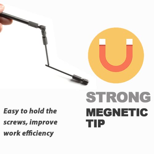 VESTTIO Phillips Cross slot Screwdriver Bit Set 8PCS 1/4 Inch Hex Shank 3 Inch/75 mm Length S2 Steel with Magnetic for Power Screwdriver Impact Drill - size: 8 PH / 3 inch