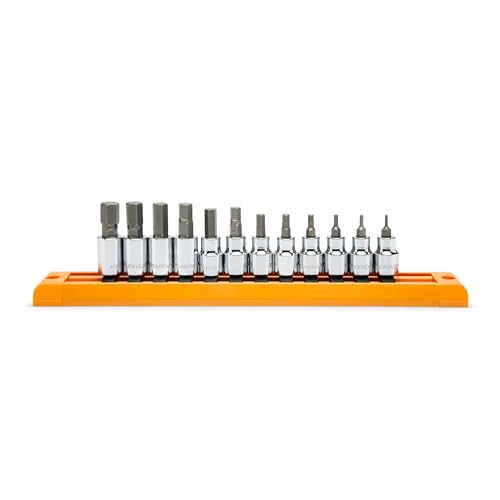 GEARWRENCH 12 Pc. 3/8" Drive Hex Bit Socket Set, Metric - 80580 - size: 3/8", style: 12-piece kit