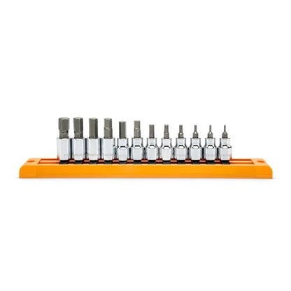 GEARWRENCH 12 Pc. 3/8" Drive Hex Bit Socket Set, Metric - 80580 - size: 3/8", style: 12-piece kit