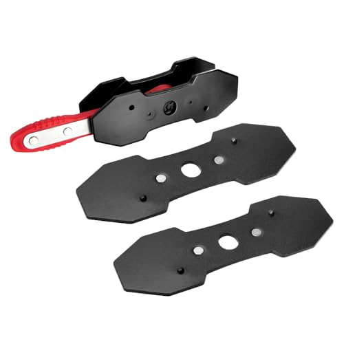 BARTOO Upgraded Brake Caliper Press Tool, Brake Caliper Piston Spreader, Car Ratcheting Brake Caliper Piston Spreader Press Tool with 2 PCS Steel Plates
