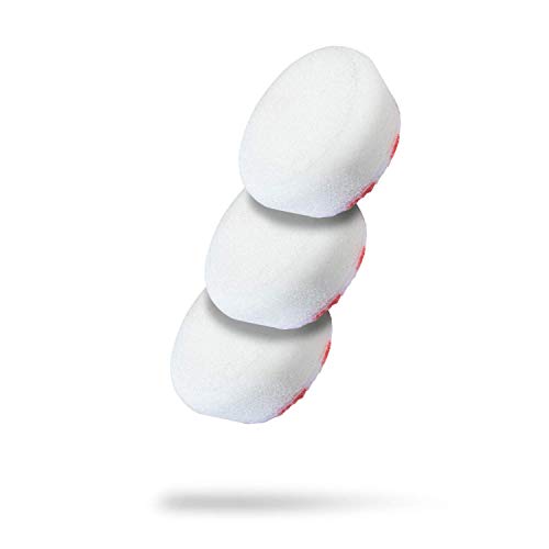 Adam's Polishes Premium Polisher Pads - Expertly Designed Soft Foam Finishes & Glosses Better Than Ever 3 Pack - Color Coded to Match with Recommended Polishes or Compounds (2, White Polish Pad) - color: White Polish Pad, size: 2"
