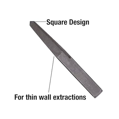 Century Drill & Tool 73214 6-Piece Square Flute Screw Extractor Set, #1 - #6, for Extracting Broken Screws and Bolts Without Damaging Threads - size: 6 Piece
