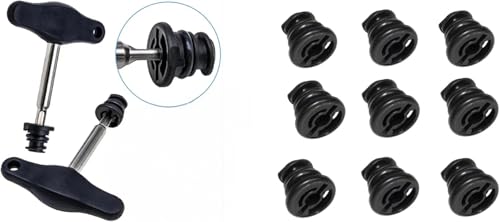 Oil Drain Plug Removal Tool, 9 PCS Oil Drain Plug, Compatible with Volkswagen 1.8L 2.0L, Audi A3 A4 A5 A6 Q7 S3 TT, Volkswagen Beetle, Golf/GTI/Sportwagen/Passat, Tiguan，OEM：06L103801