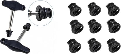 Oil Drain Plug Removal Tool, 9 PCS Oil Drain Plug, Compatible with Volkswagen 1.8L 2.0L, Audi A3 A4 A5 A6 Q7 S3 TT, Volkswagen Beetle, Golf/GTI/Sportwagen/Passat, Tiguan，OEM：06L103801