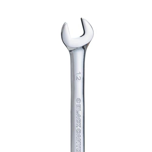 BLACK CANYON 19mm Combination Wrench, 12-Point Box End & Hex Opening (12 mm) - size: 12 mm