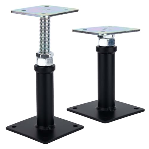 2-Pack Adjustment Floor Jack Post Floor Jack Lift Supports 6-9 Inch Adjustable House Jack,Adjust Supports,Lift Supports,Mini Screw Jack, Floor Straightener,Level Supports - size: AR 6-9