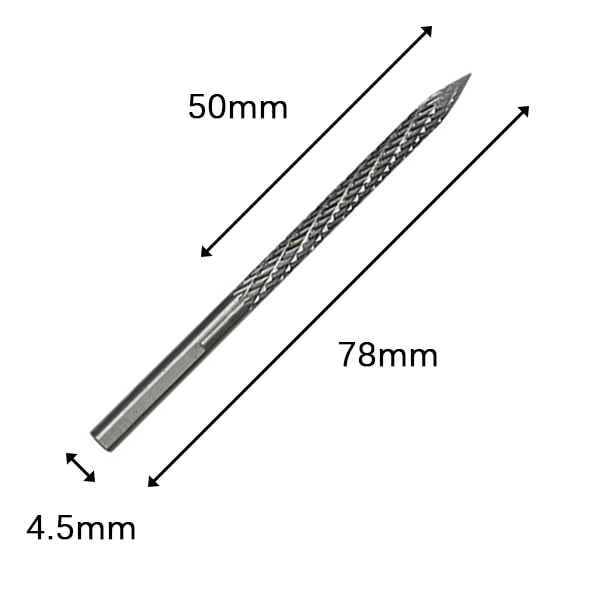 Tungsten Steel Mushroom Plug Drill Bits for Tire Repair, Tire Repair Kit, Drill Bits for Burst Tire Repair. Sizes: 3mm, 4.5mm, 6mm - size: 3mm