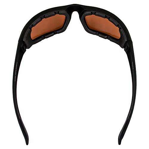 Global Vision Kickback Motorcycle Glasses - color: Black Frame/Driving Mirror Lens