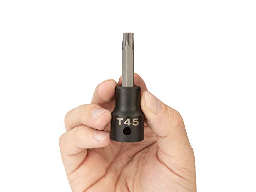TEKTON 1/2 Inch Drive x T45 Torx Impact Bit Socket | SIB24245 - size: T45