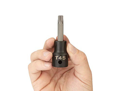 TEKTON 1/2 Inch Drive x T45 Torx Impact Bit Socket | SIB24245 - size: T45