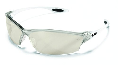 MCR Safety Law LW2 Series Crew Dielectric Safety Glasses - color: Indoor/Outdoor Clear Mirror Lens, size: One Size