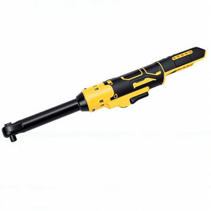 Cordless Ratchet Wrench, 3/8 in Electric Ratchet with 74ft.lbs Torsion and 6.3 in Extended Head, for Automotive Repair, with Adapters and Extension Bar