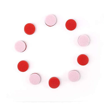 Maxshine 10 Pieces MN01 Mini Polisher and Accessories - 26mm (1”) Red Finishing Pads, Ideal for Precision Car Detailing, Polishing & Buffing Small Areas - Professional Auto Detailing Tools - size: Dia: 15mm Red Finishing Pad