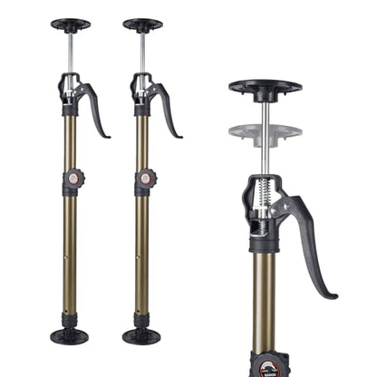 MANQO Cabinet Jack for Installing Cabinet，Adjustable Support Pole，3rd Hand Support System，Extend from 19.29 inch to 43.30 inch,Supports up to 156lbs for Drywall 2Pcs Set (Patent Design) - size: 19.29"-43.30" 2pc point lock