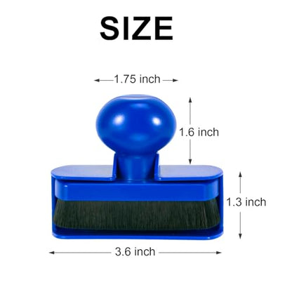 UNIMEIX Tire Shine Applicator Brush Large Vegan Tire Shine Brush with Storage Stand for Vehicles Tire Shine Polish Wax and Car Wash (Blue) - color: Blue