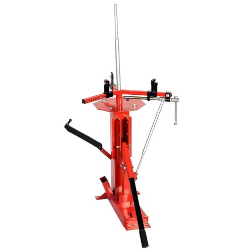 Manual Tire Changer, Tire Changing Machine, Changing Tool for 4" to 16-1/2" Tires, High Strength Steel, Hand Bead Breaker Mounting Tool, Tires Change Stand for Motorcycles, ATVs, Trailers, Car, Red
