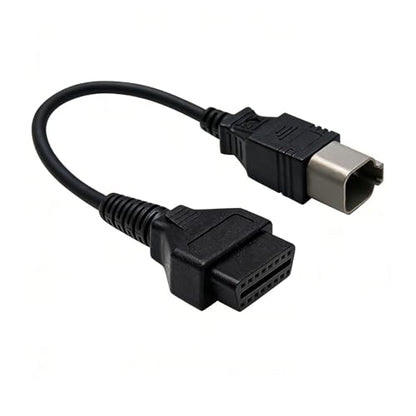 XTPTFABS 6 pin to 16pin CAN OBD2 OBDII Diagnostic Tool Cable Adapter,L:13in | Specific 6Pin Wiring for All BRP Can-Am Vehicles,Fit for ATV UTV Spyder motorcycle diagnostic port,ECU Diagnostic Function