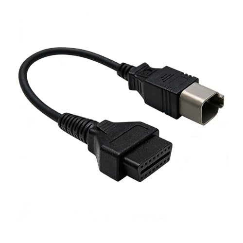 XTPTFABS 6 pin to 16pin CAN OBD2 OBDII Diagnostic Tool Cable Adapter,L:13in | Specific 6Pin Wiring for All BRP Can-Am Vehicles,Fit for ATV UTV Spyder motorcycle diagnostic port,ECU Diagnostic Function