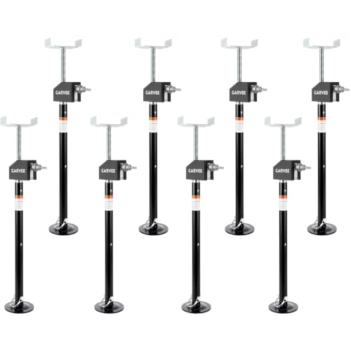 Garvee 8 Pack RV Slide Out Support Jacks | 40,000lb Heavy Duty Rv Stabilizer Jacks Support, 21"-49" Quick-Lift Adjustable - Power Drill & Hand Crank - size: 8 Pack
