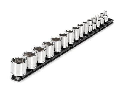 TEKTON 3/8 Inch Drive 6-Point Socket Set, 15-Piece | SHD91109 - size: 15-Piece (1/4-1 in.), style: Standard