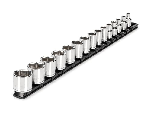 TEKTON 3/8 Inch Drive 6-Point Socket Set, 15-Piece | SHD91109 - size: 15-Piece (1/4-1 in.), style: Standard