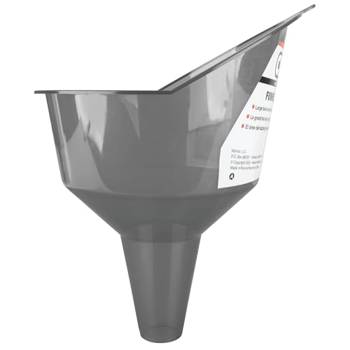Performance Tool W4057 Clear View Easy-Fill Funnel - 1 Quart, Oversized Spout for Quick and Clean Fills - size: 2 Pints, style: Clear View Easy-Fill Funnel