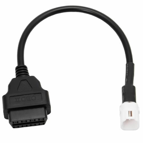 OBD2 OBDII Diagnostic Cable 4 Pin to 16 Pin Adapter Compatible with Yamaha Ha Canbus Motorcycle - color: per Yamaha 4Pin
