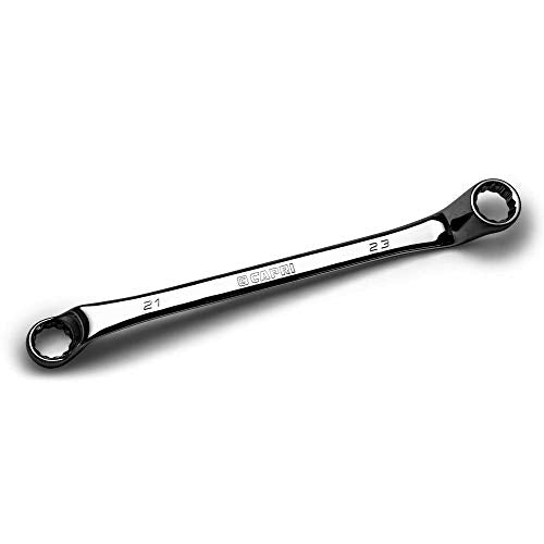 Capri Tools 21 x 23 mm 75-Degree Deep Offset Double Box End Wrench, CP11950-2123 - size: 21 x 23 mm