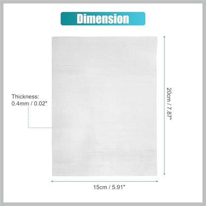 5PCS Welding Mesh Plastic Reinforcing Stainless Steel Wire Mesh Screen for Thermoplastic Repairs Welding Kit for Bumper Kayak Window Screen Mesh Fireplace Net Replacement Car Parts