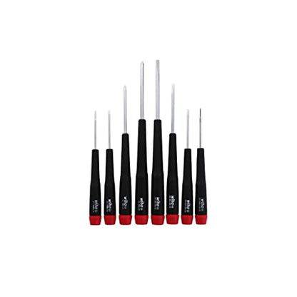 Wiha 26199 Slotted and Phillips Screwdriver Set in Rugged Canvas Pouch, 8 Piece