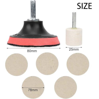 120g Oxido de Cerio para Pulir Vidrios, Cerium Oxide Glass Polishing Kit for Windshield Scratch Removal, Glass Scratch Repair, Restore Clarity on Car Windshields, Windows and Mirrors