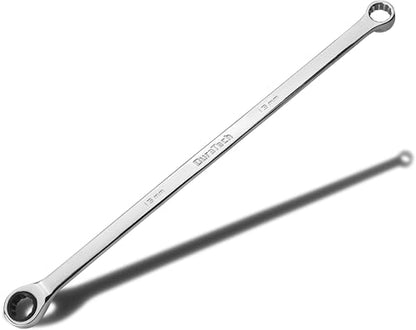 DURATECH 13mm Extra Long Ratcheting Wrench, Metric, CR-V Steel - size: 13mm