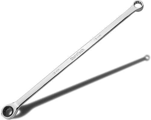 DURATECH 13mm Extra Long Ratcheting Wrench, Metric, CR-V Steel - size: 13mm