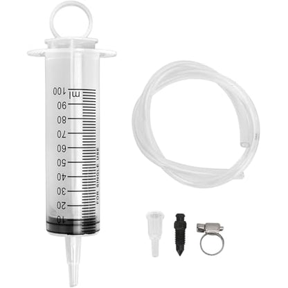 Brake Bleed Kit, Hydraulic Disc Clutch Bleeder Tool | for Motorcycle, Motorbike, Scooter and Quad Brake System Repair or Maintenance