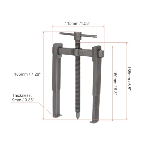 HARFINGTON 2-Jaw Gear Puller 6.5" High Carbon Steel Separate Lifting Device for Bearings - size: 6.5"